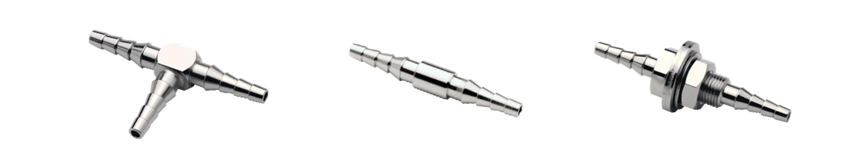 継手 4段バーブ形 内径4～6までの軟質チューブを接続可能